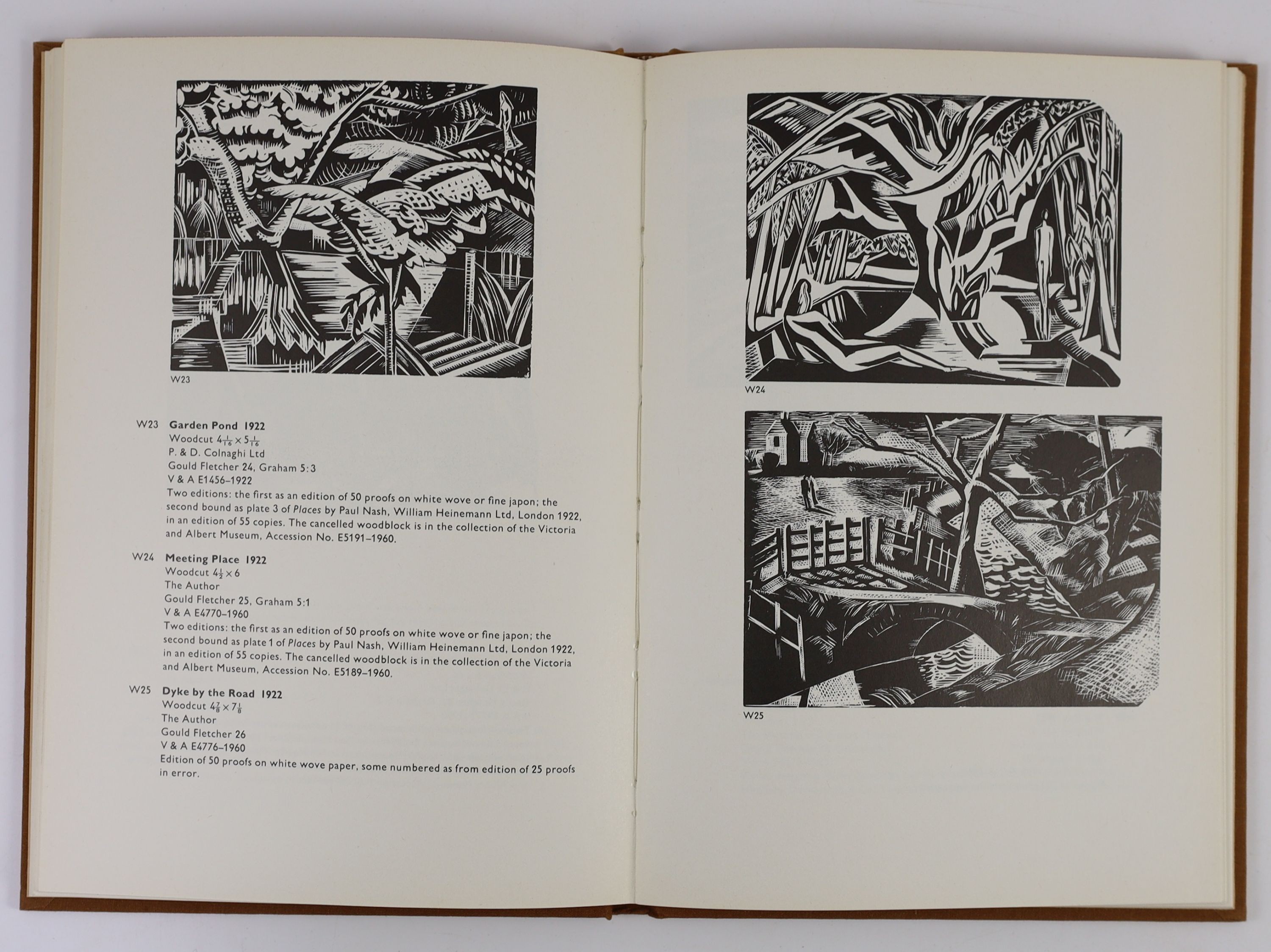 Postan, Alexander - The Complete Graphic Work of Paul Nash. 1st edition, complete with numerous illustrations within the text, publishers cloth with gilt letters direct on spine. 8vo. Secker & Warburg, London, 1973. Slig